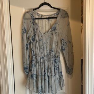 LoveShackFancy Blue Floral Dress
